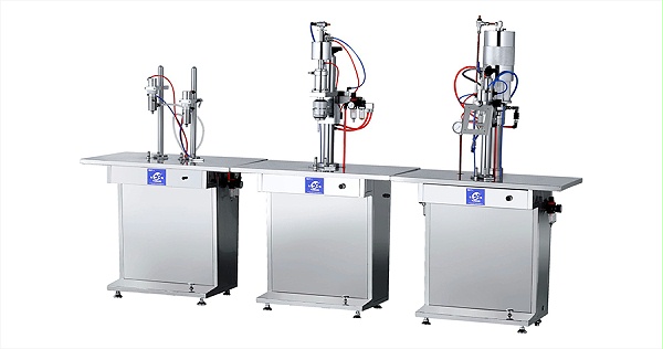 半自动气雾罐灌装三合一